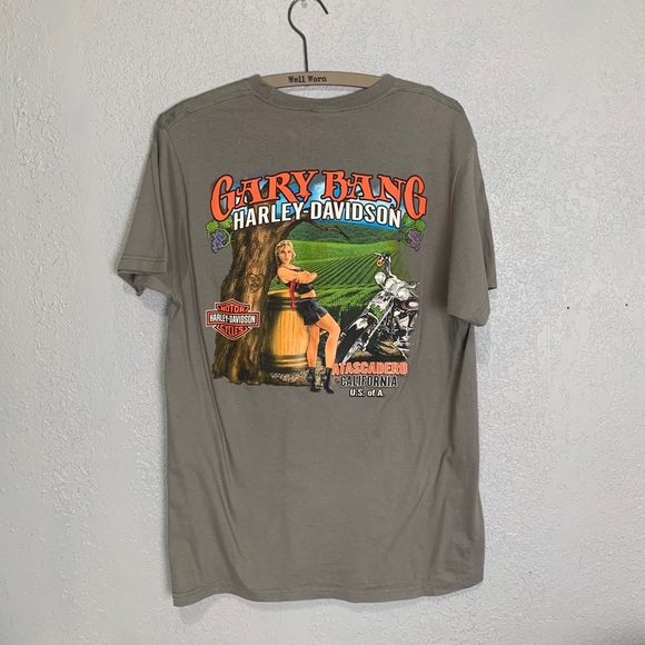 Harley Davidson 2009 gray T-shirt with two looks - Picture 3 of 8